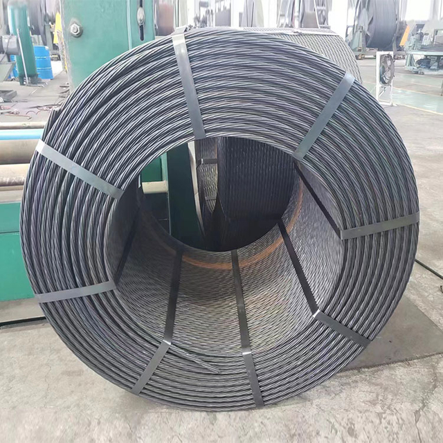 High Tension Stranded Steel Wire / PC Steel Strand as Per ASTM A416-06 Grade 270K