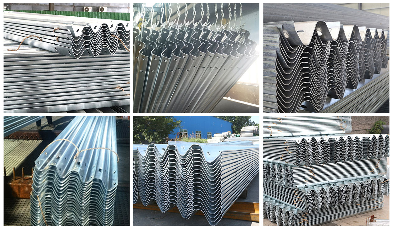 Three wave guardrail board