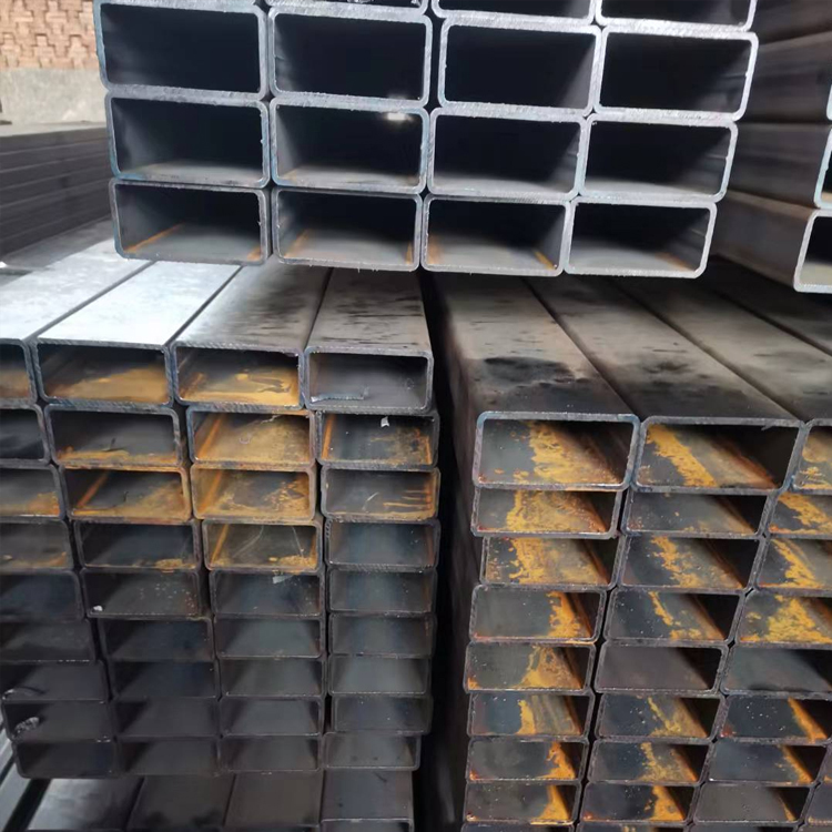 Low Carbon Black Steel Square Tube/rectangular Hollow Tubular Steel Pipe